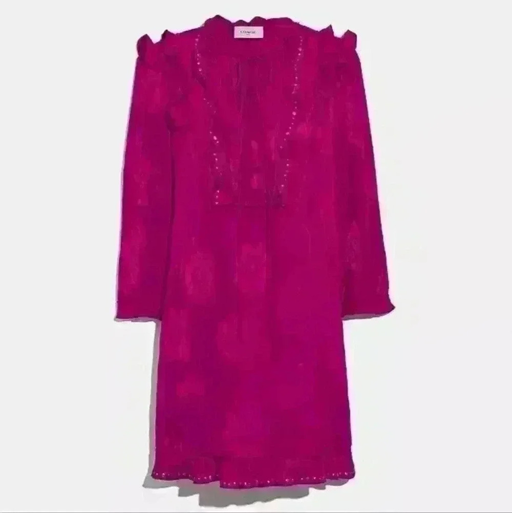 NWT Coach Ruffle Dress - Picture 2 of 7